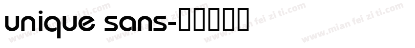 unique sans字体转换
